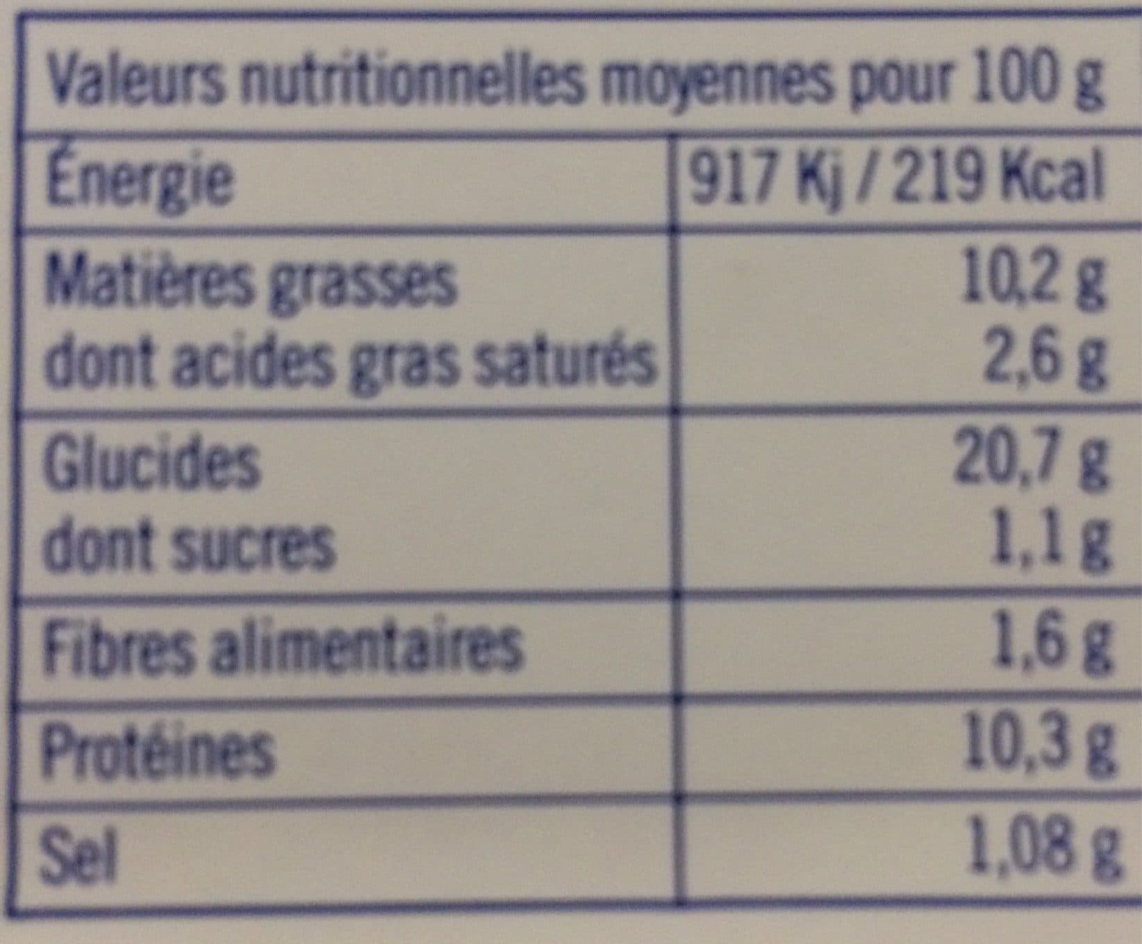 Open Food Facts Poissons Panés Au Fromage 2x100g packshot