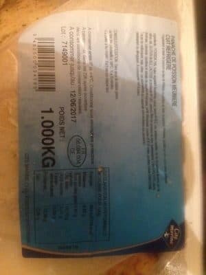 Cité Marine Panache de poisson meuniere cuit refrigéré packshot
