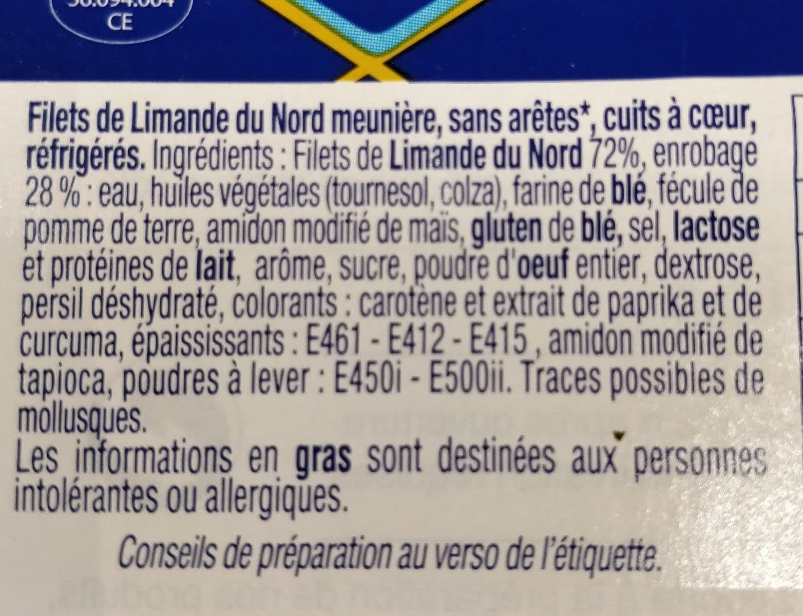 Cité marine Filets de limande du nord packshot