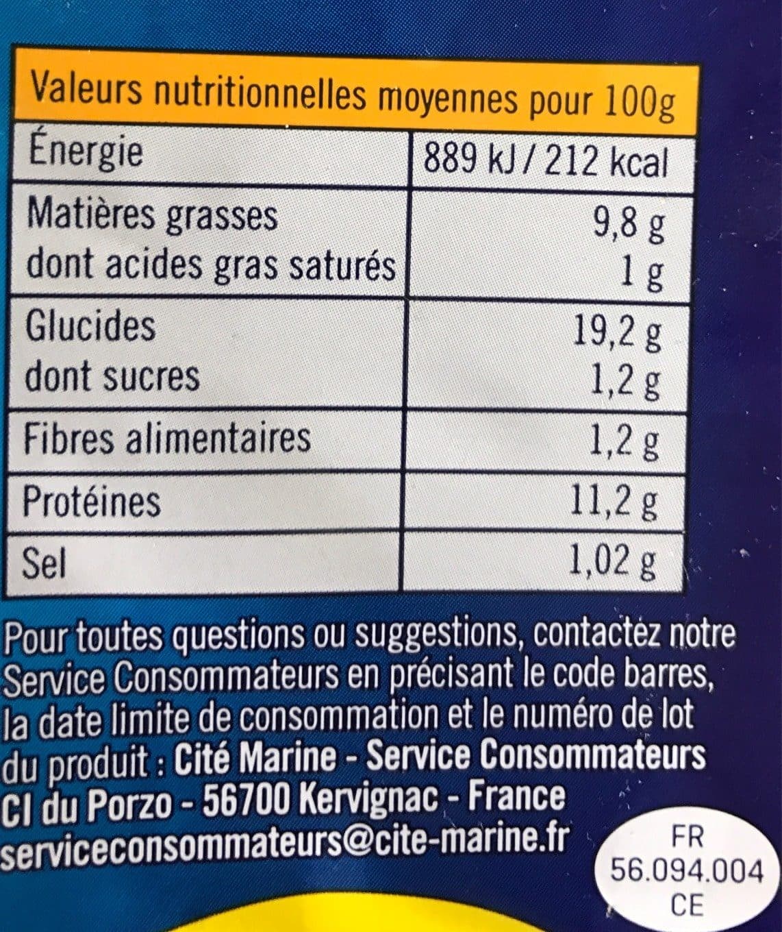 Cité Marine Poissonnettes panees packshot