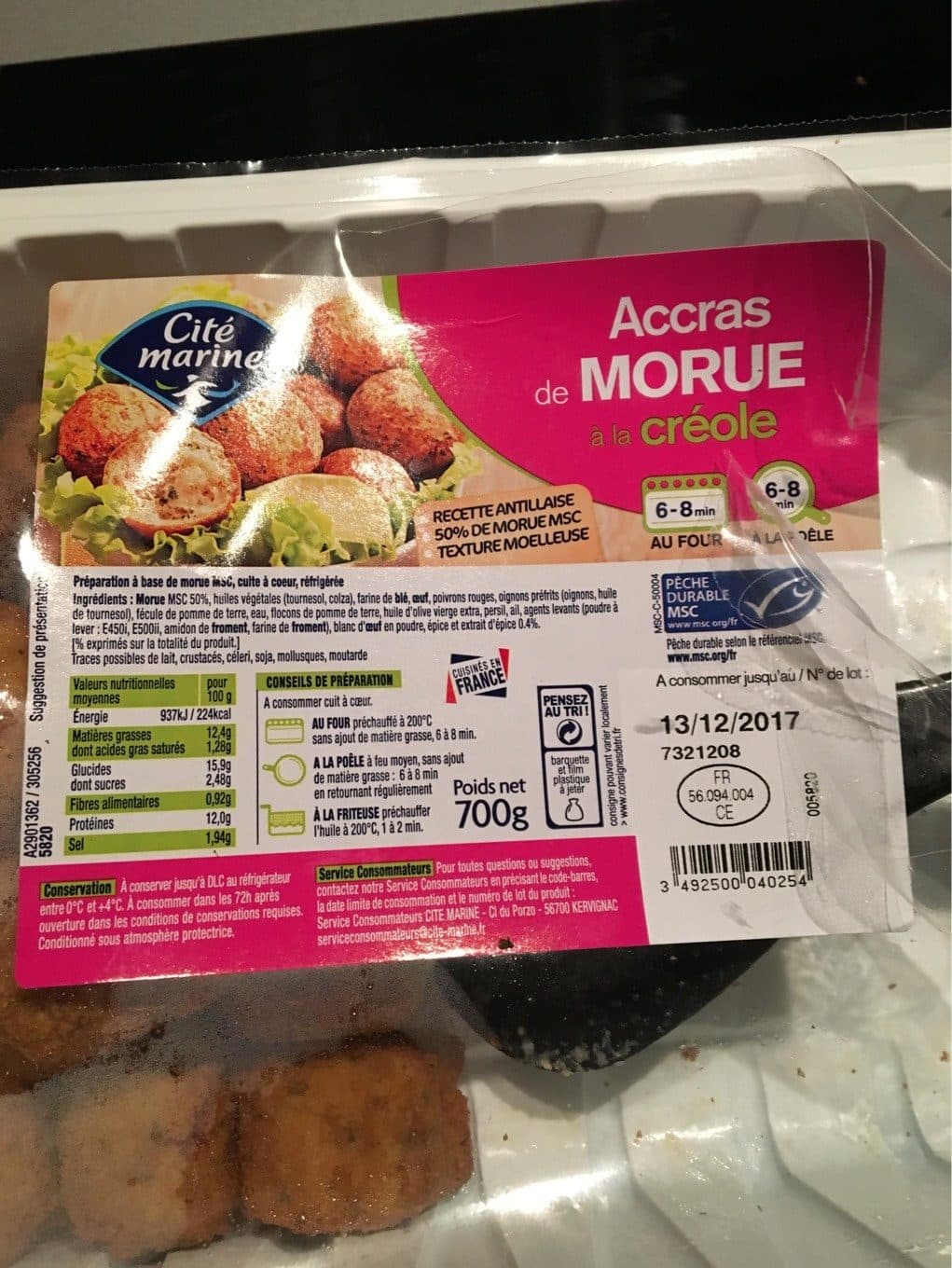 Cité Marine Accras de morue à la créole packshot
