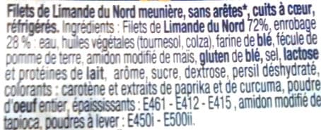 Cité marine Filets de limande du Nord MSC meunière - 200g - Frais packshot