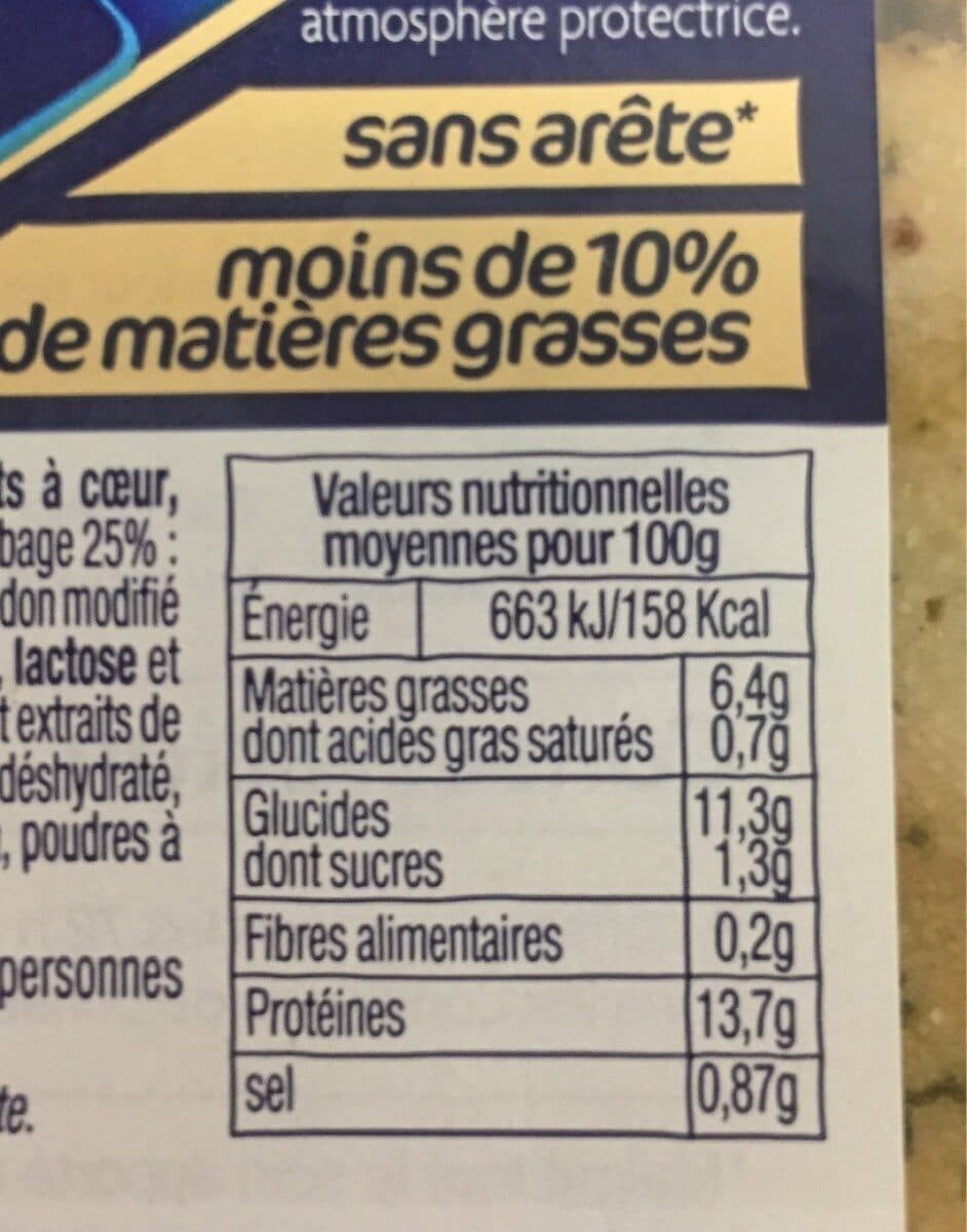 Cite marine Filets de merlu blanc MSC meunière - 220g - Frais packshot
