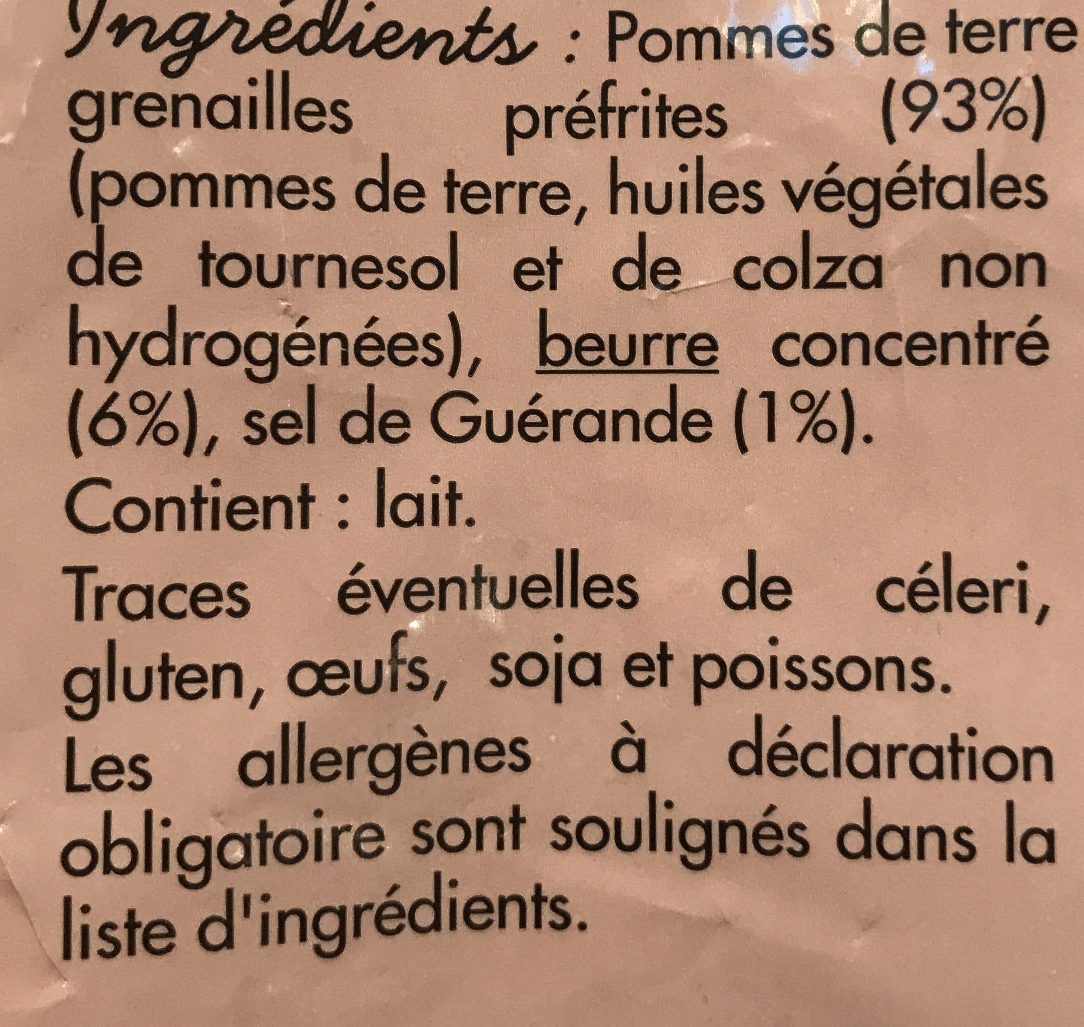 Toupargel Poêlée de pommes de terre grenaille packshot