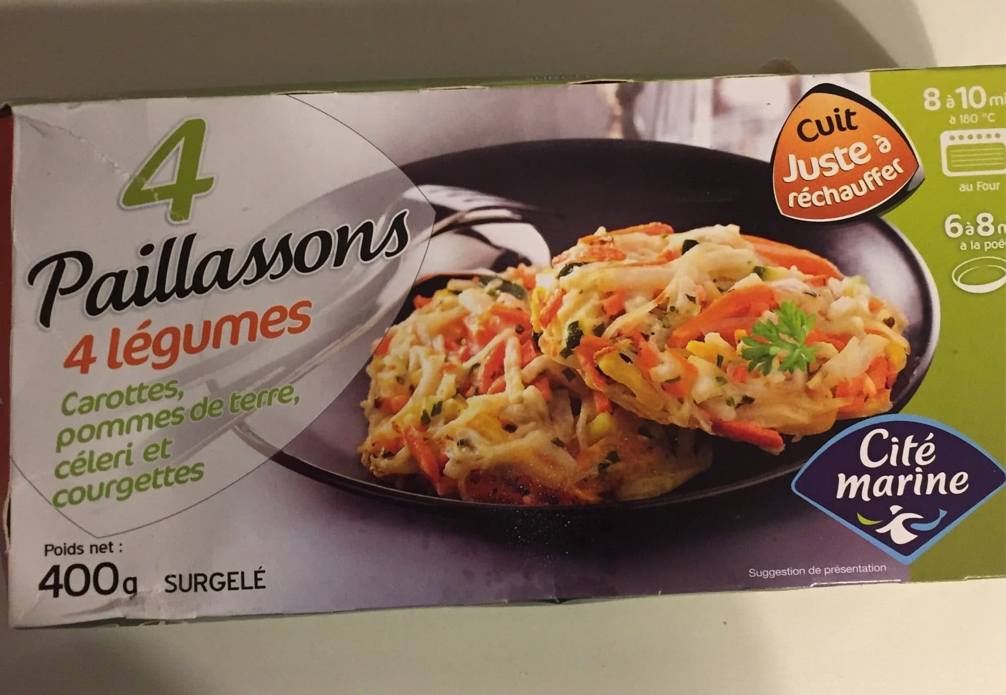 Cité marine Paillassons 4 légumes packshot
