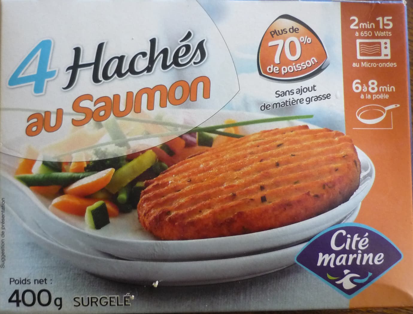 Cité marine 4 Hachés au Saumon packshot