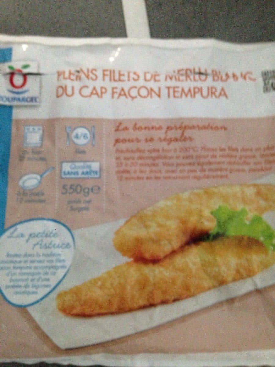 Toupargel Pleins filets de merlu blanc du cap facon tempura packshot