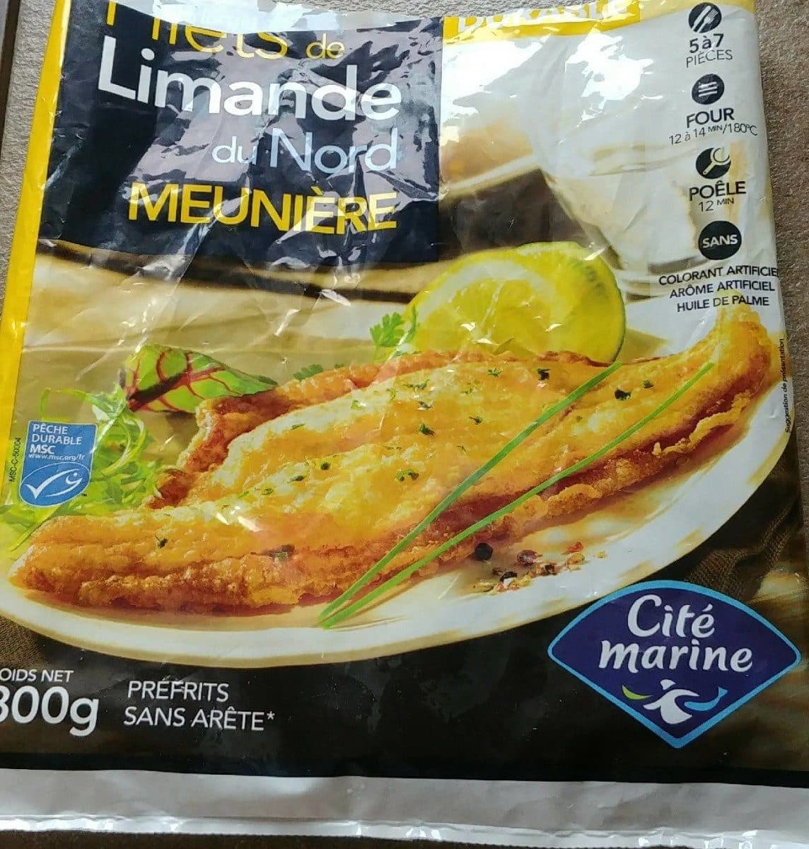 Cité Marine Filet de limande du nord meunière packshot