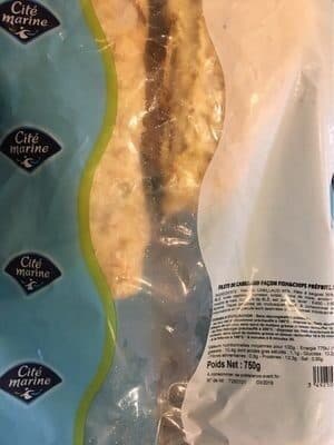 Cite Marine Filet de cabillaud fish and chips packshot
