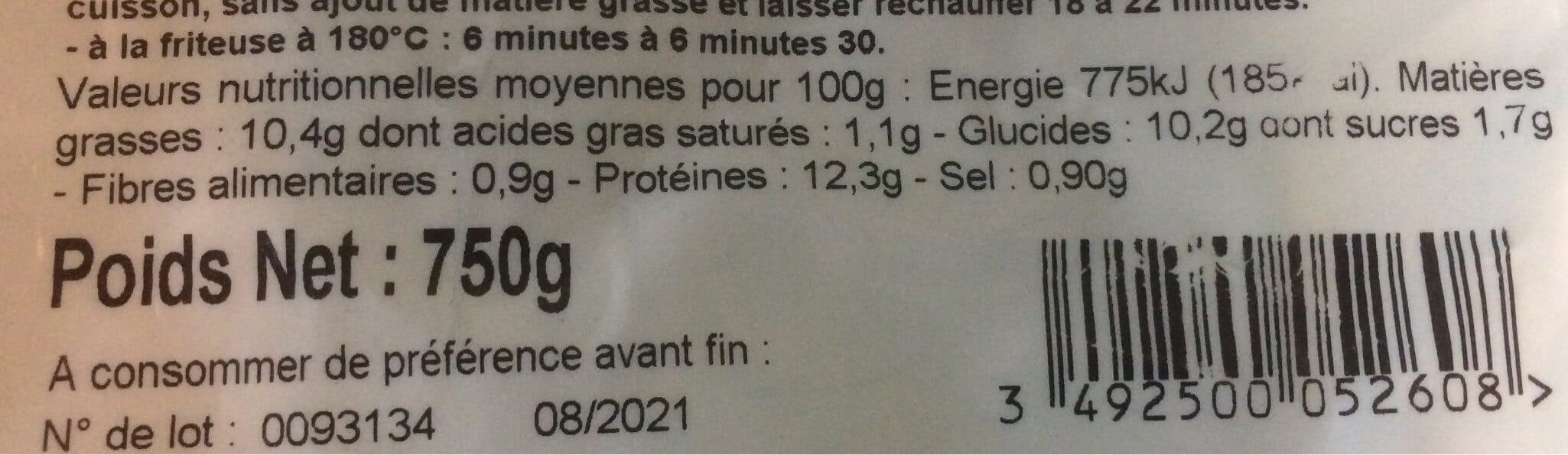 Cite Marine Filet de cabillaud fish and chips packshot