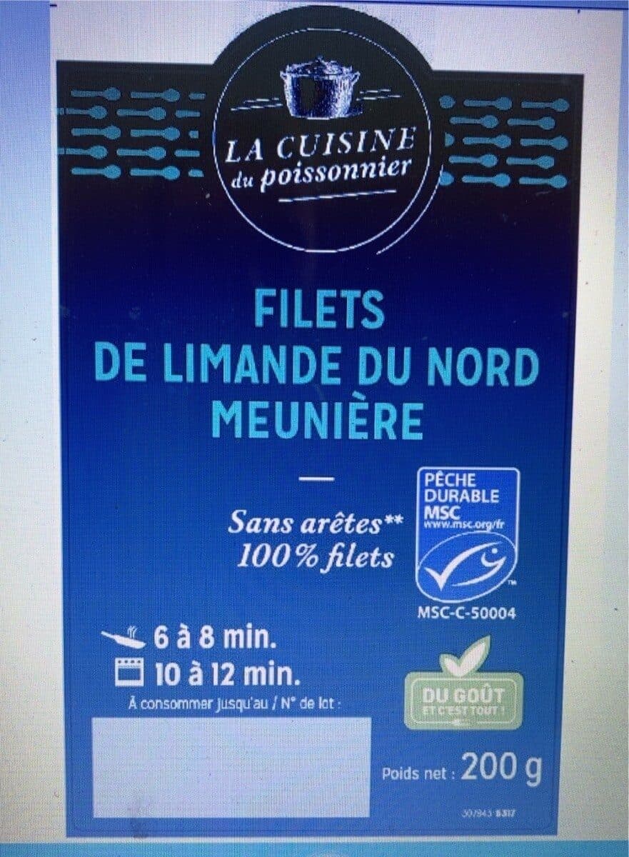 Cité Marine Filet de limande du Nord meunière packshot