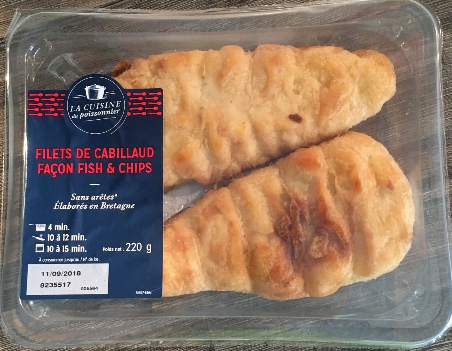 Cité Marine Filets De Cabillaud Facon Fish And Chips packshot