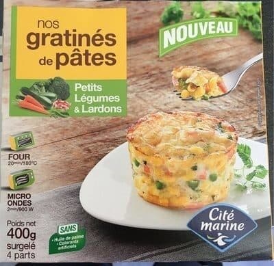 Cité Marine Nos gratinés de pâtes packshot
