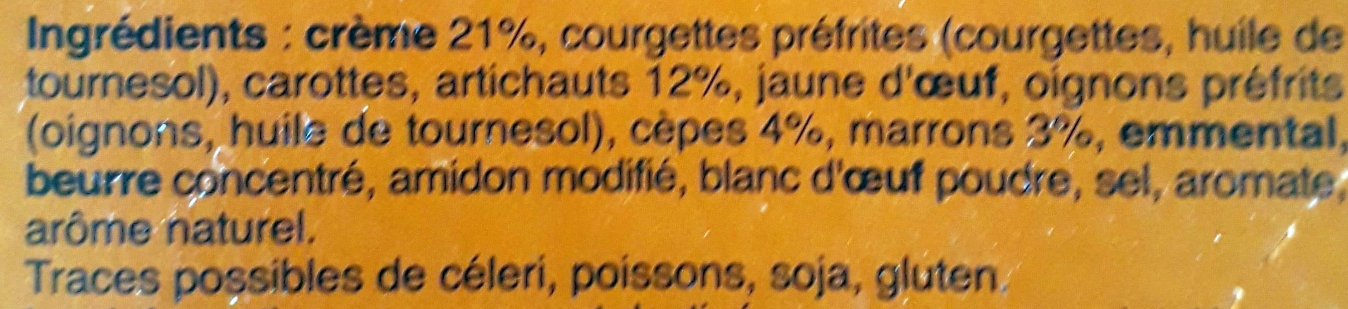 Cité Marine Nos Flans de Légumes Artichauts, Cèpes & Marrons packshot