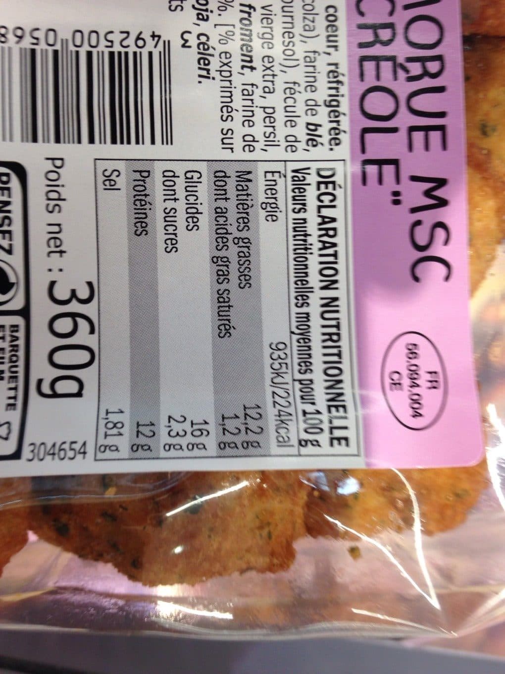 Cite marine Accras de Morue packshot