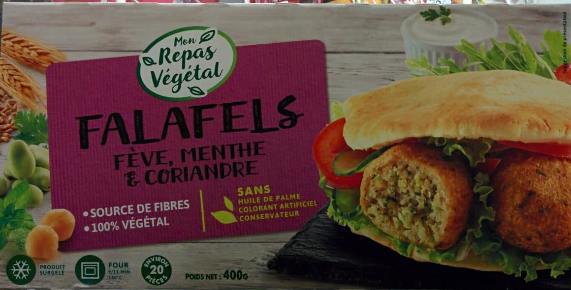 Mon repas végétal Falafels fèves, menthe & coriandre packshot