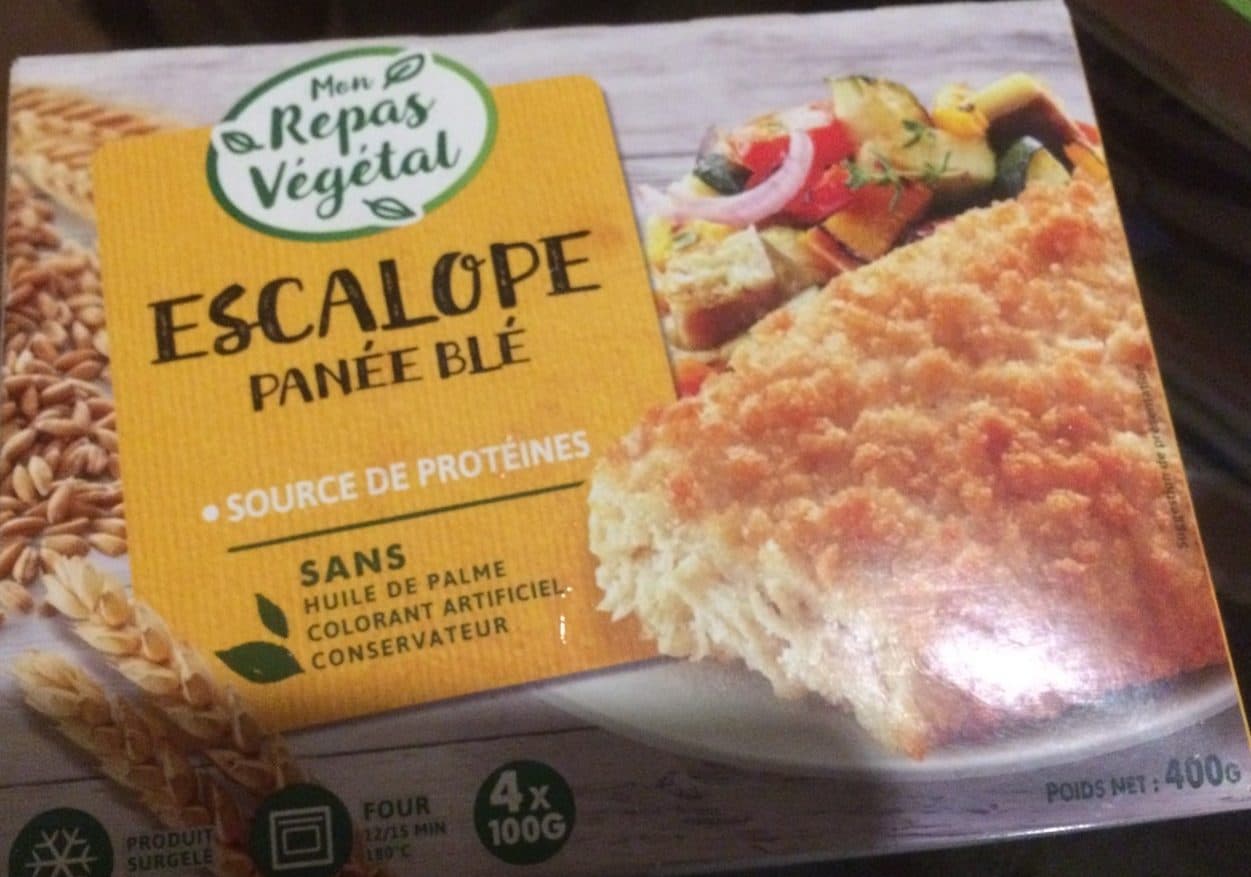 Mon repas végétal Escalope panée blé packshot