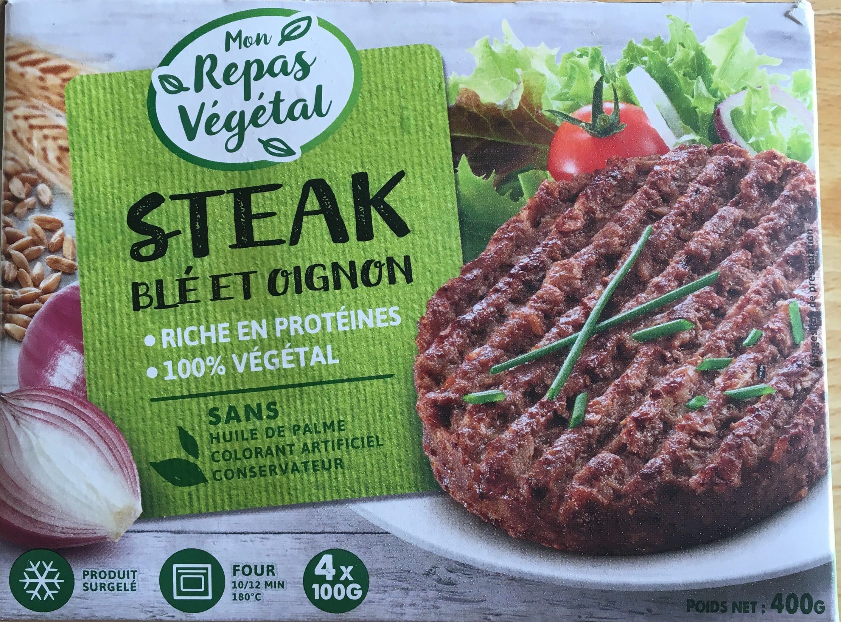 Mon Repas Végétal Steak Blé et Oignon packshot