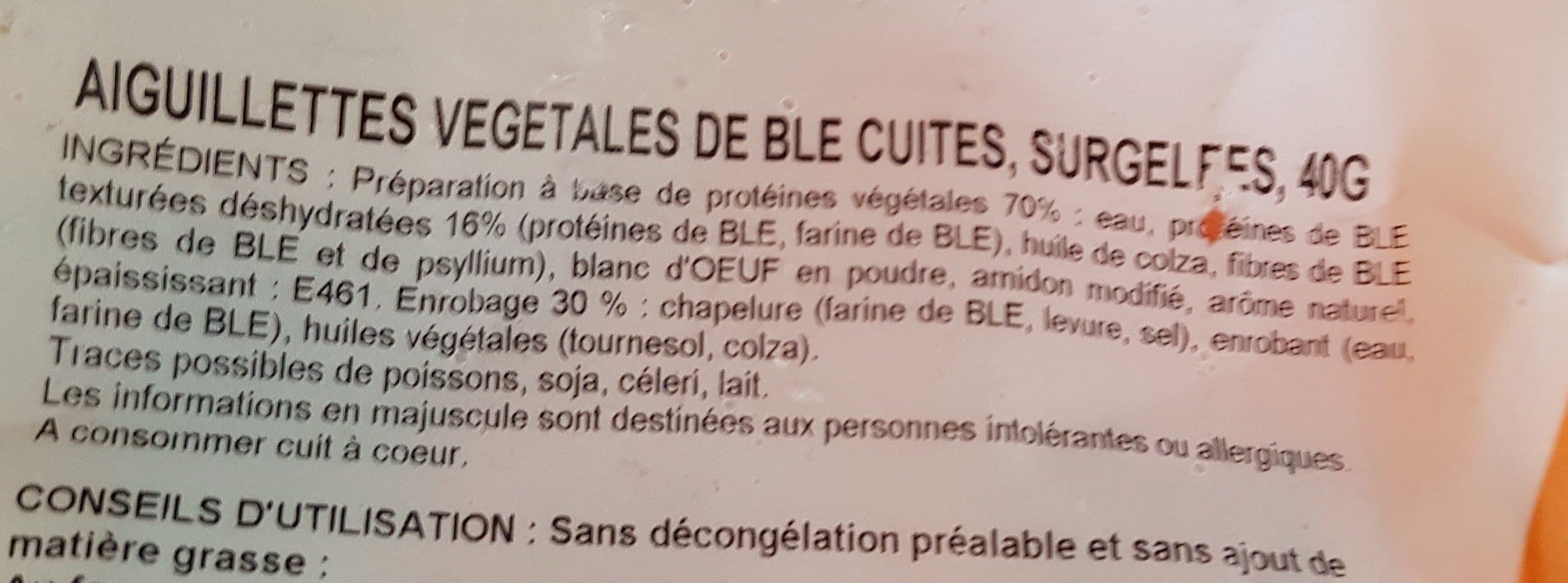 Open Food Facts Aiguillette vege packshot