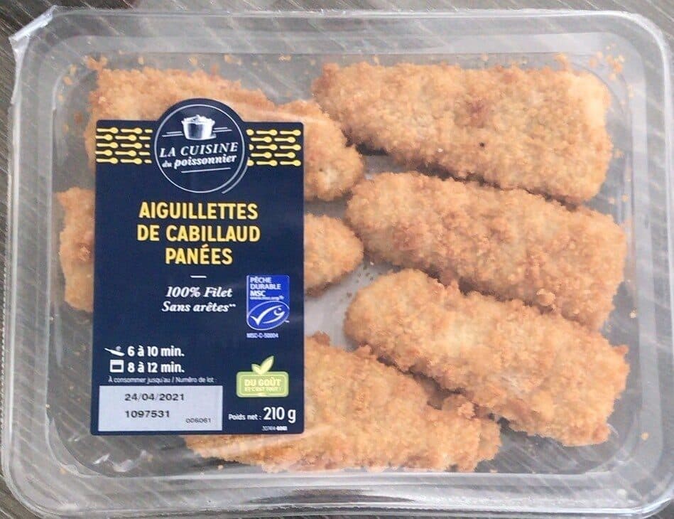 La Cuisine du Poissonnier Aiguillettes de cabillaud panées packshot