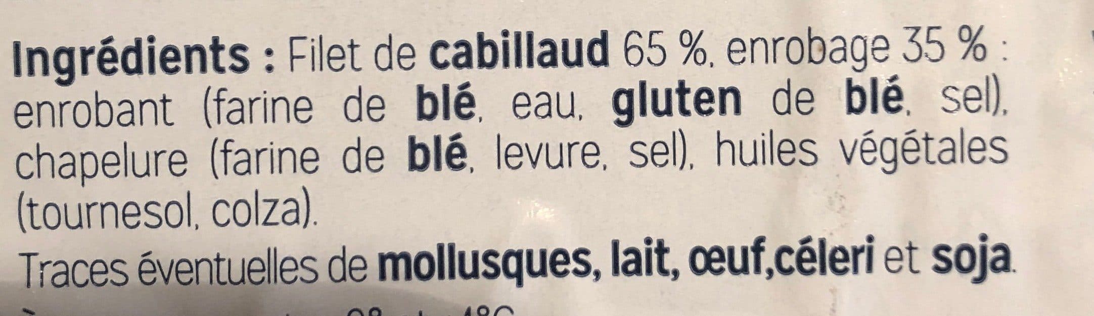 Grand Frais Aiguillettes de Cabillaud Pannées packshot