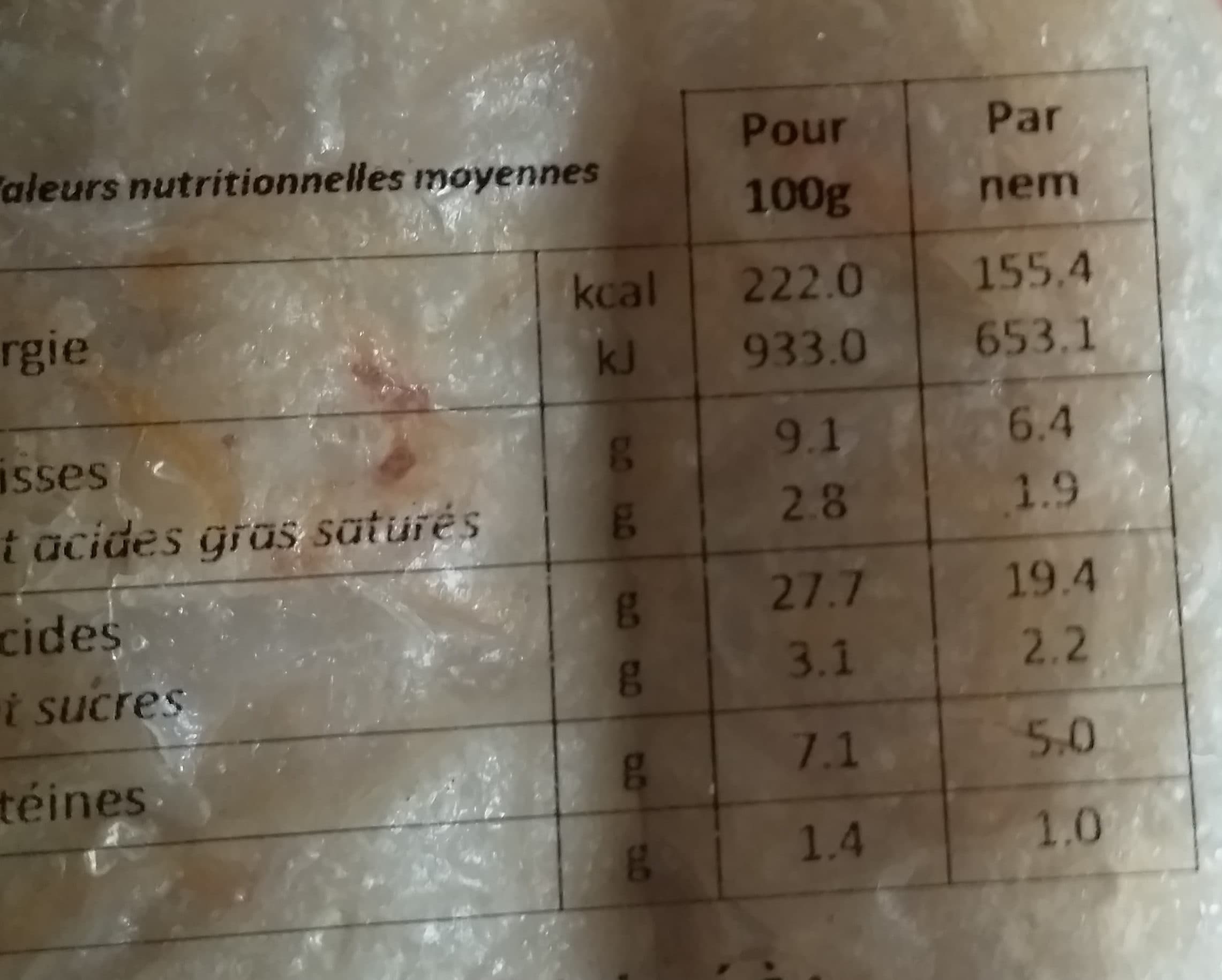 Le Cantonnais 4 Nems Au Crabe (sauce Nuoc Mam) packshot