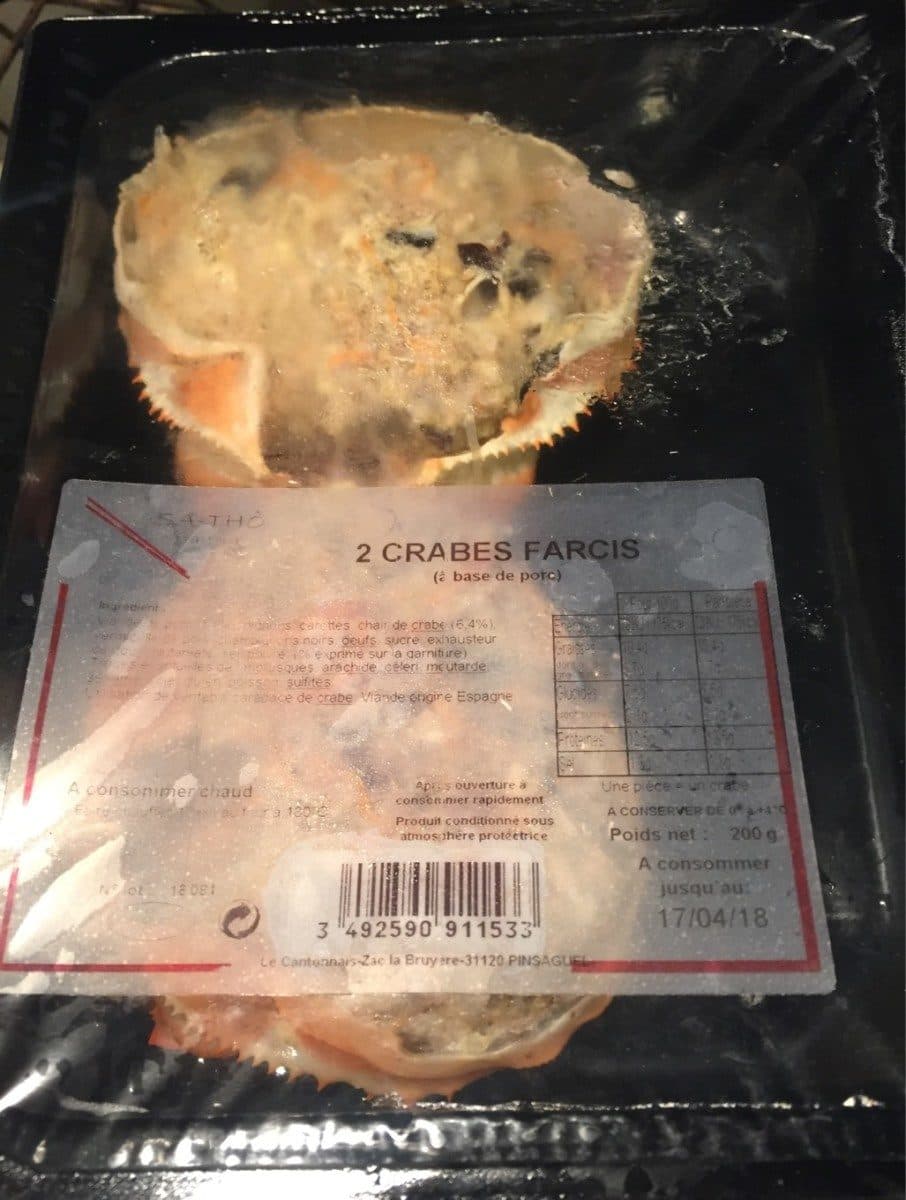 Le cantonnais Crabe farci packshot