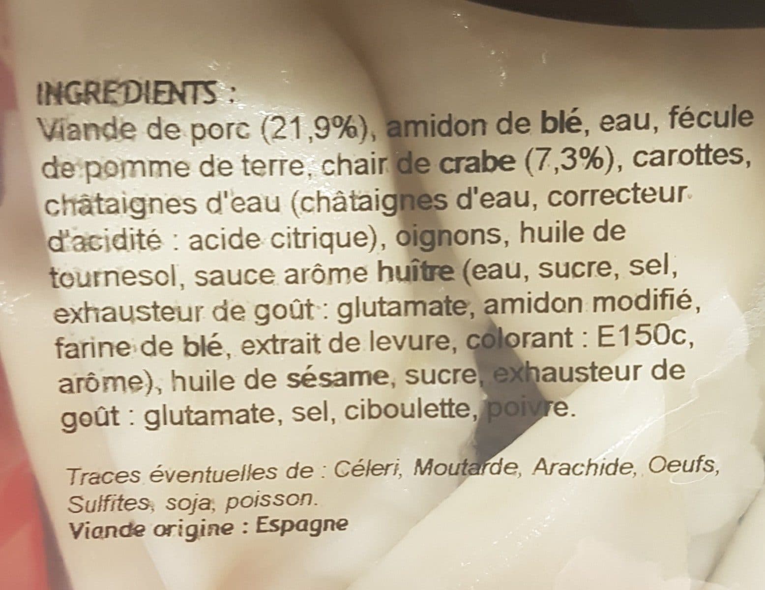 Le cantonnais Funk au crabe packshot