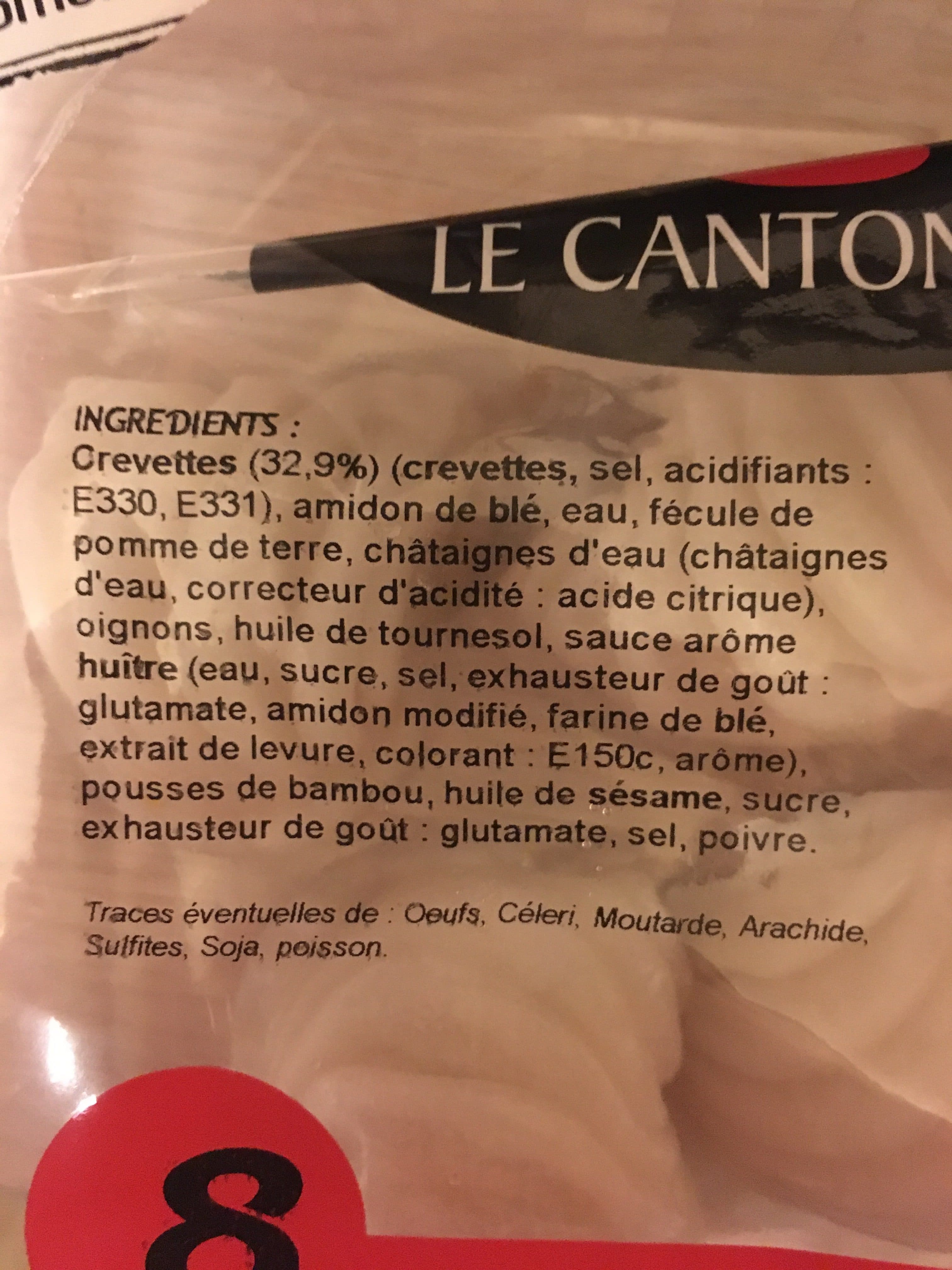 Le Cantonnais Ha-cao a la crevette packshot