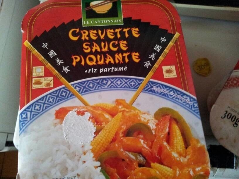 Le Cantonnais Crevettes Sauce Piquante et Riz Asiatique packshot