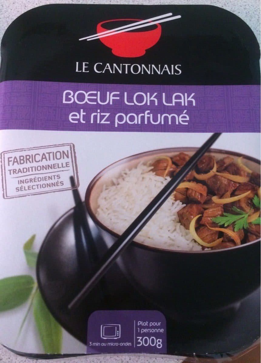 Le cantonnais Bœuf Lok Lak et Riz Asiatique packshot
