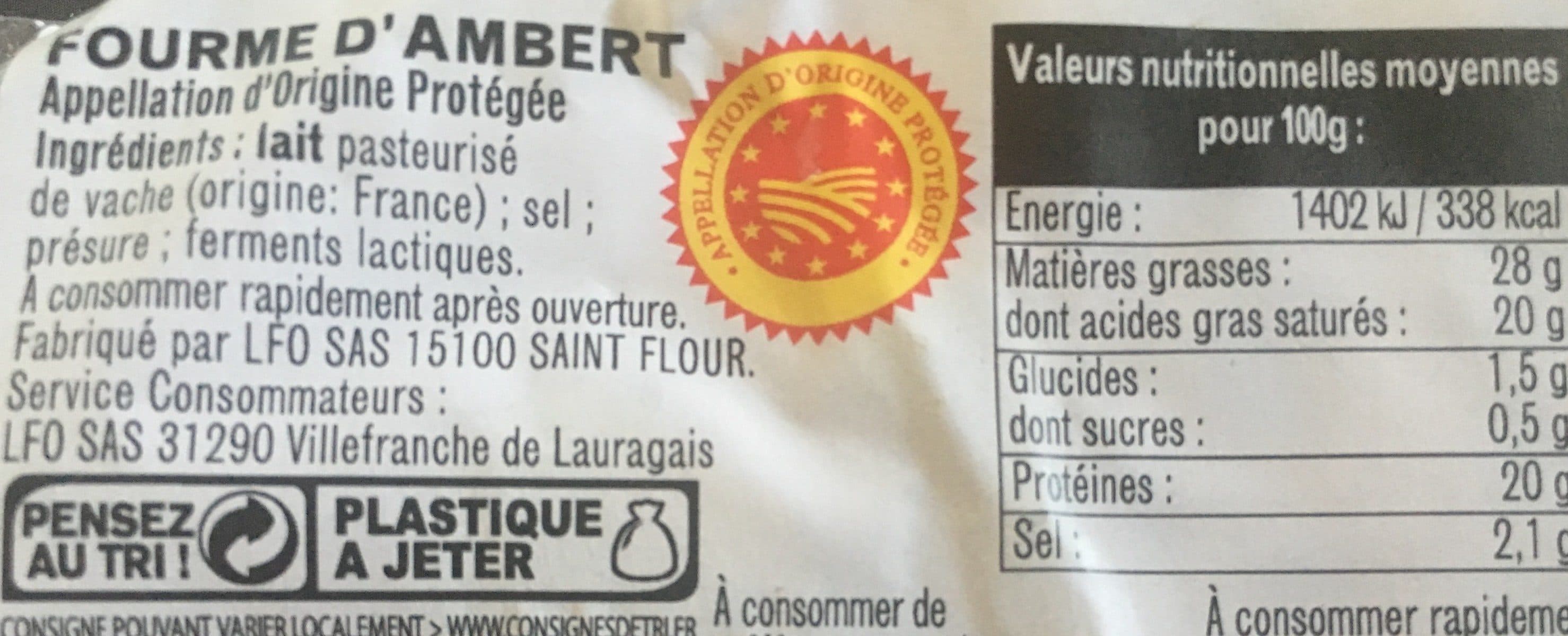Les Fromagers Cantaliens Fourme d'ambert Cantaliens packshot
