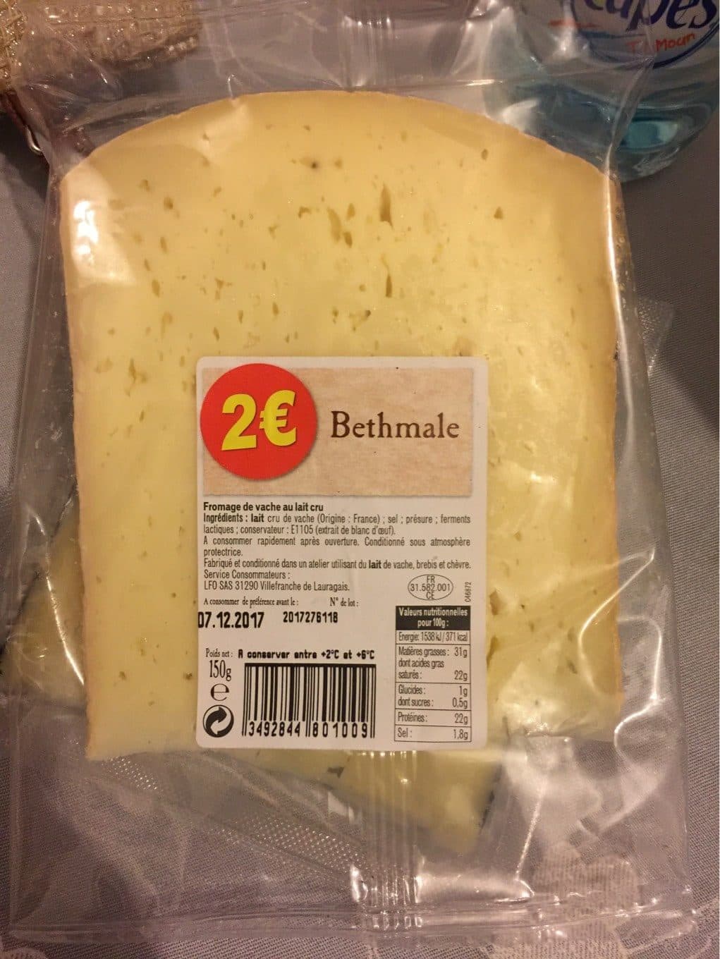 Hyper casino Bethmale Lait Cru 31 % packshot