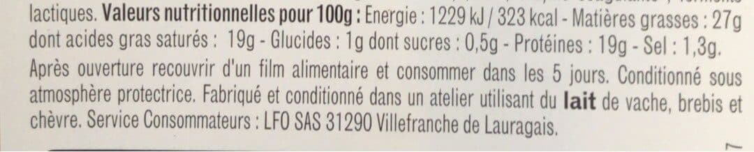 Open Food Facts Tout frais tout pret !, Plateau de 5 fromages packshot