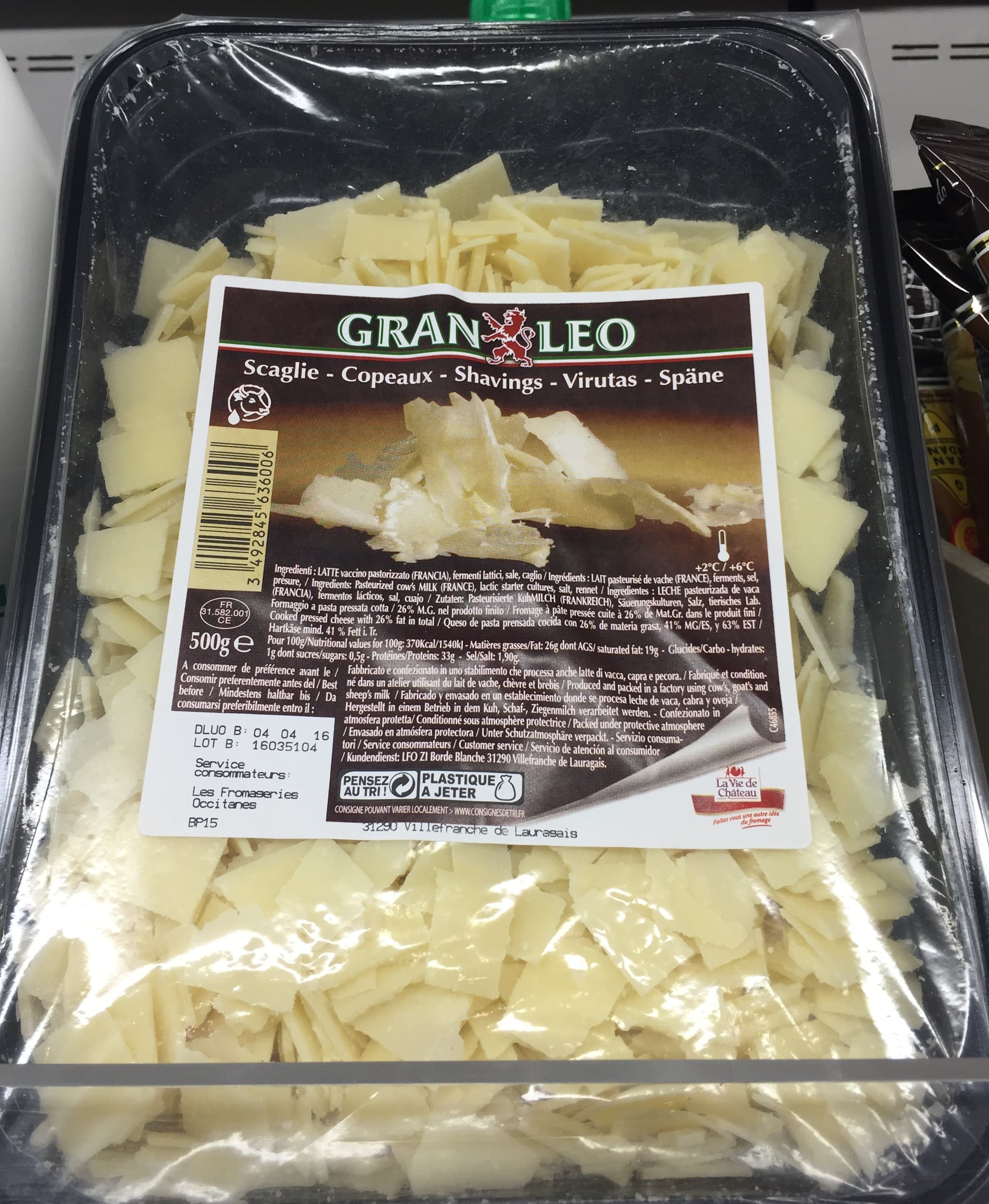 Gran Leo Copeaux de fromages packshot