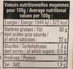 CANTAL JEUNE Cantal AOP packshot