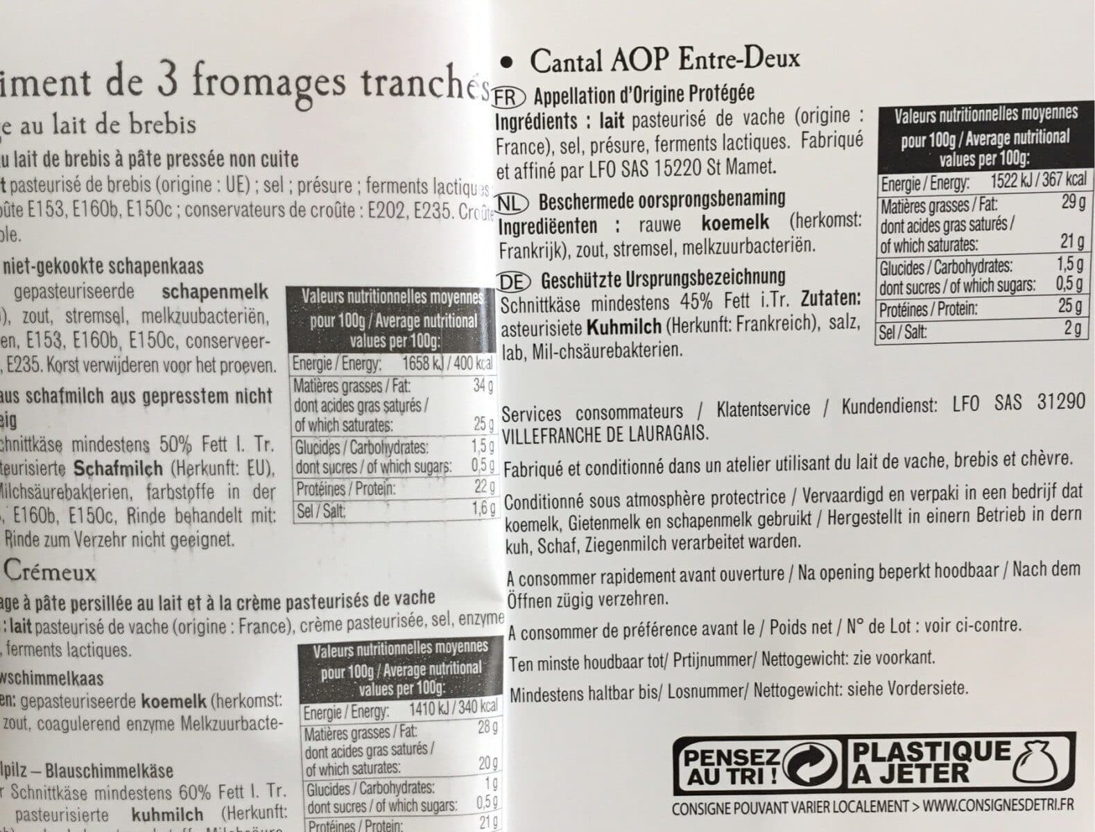 saveurs de terroirs Assortiment de pur brebis/Bleu crémeux/Cantal packshot