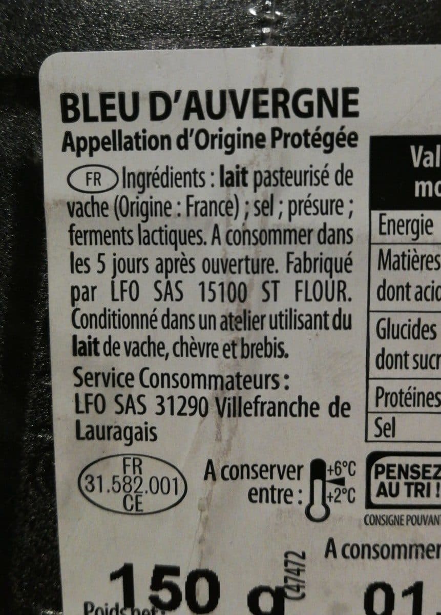 Comptoir des affineurs Bleu d'Auvergne packshot