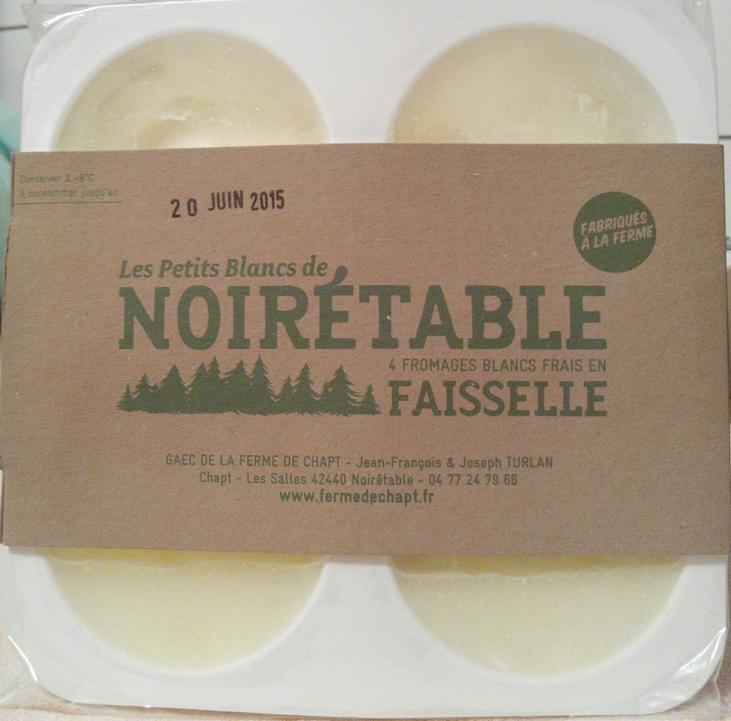 Ferme de Chapt Les petits blancs de noiretable packshot