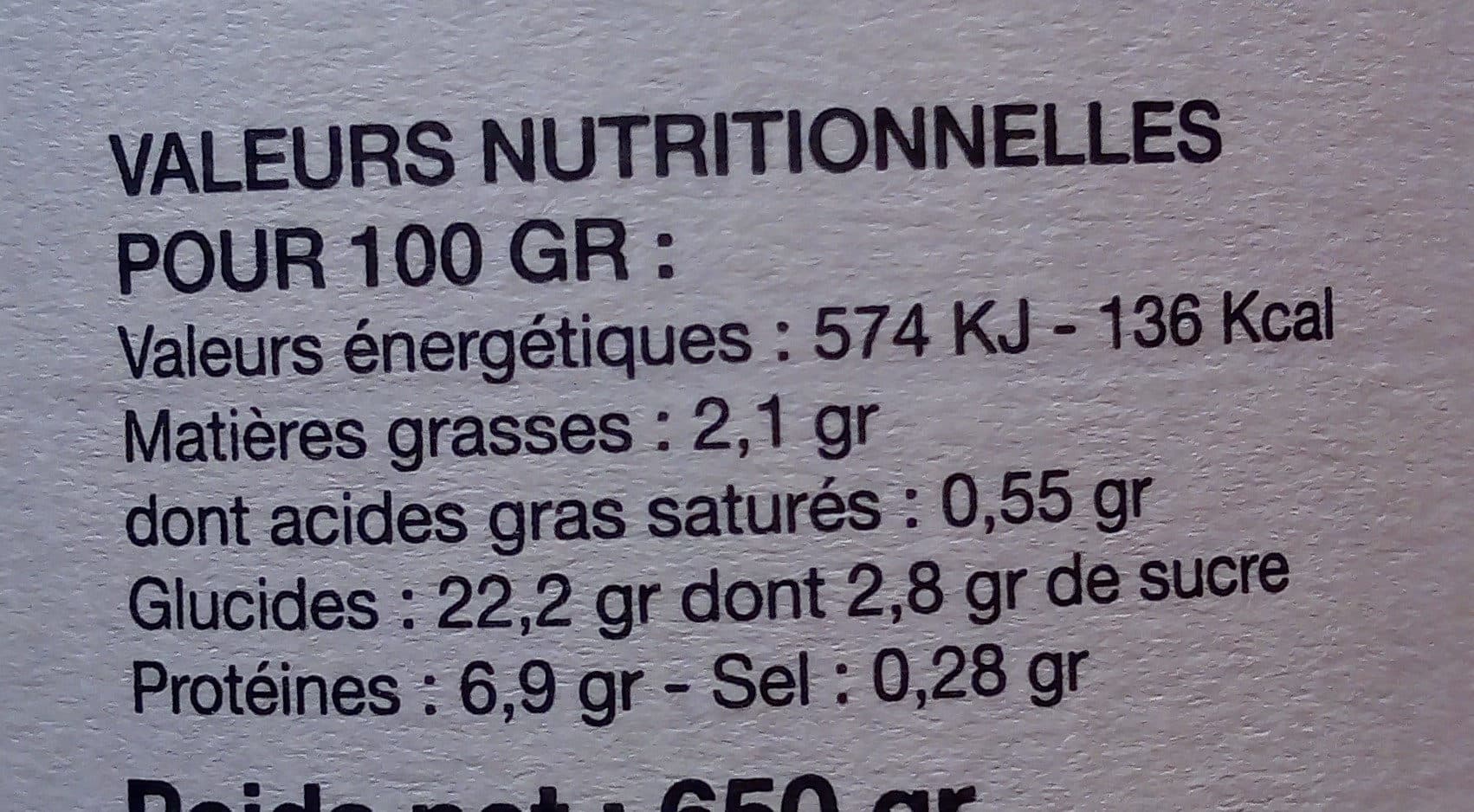 La reserve de champlat Pois chiches au naturel packshot