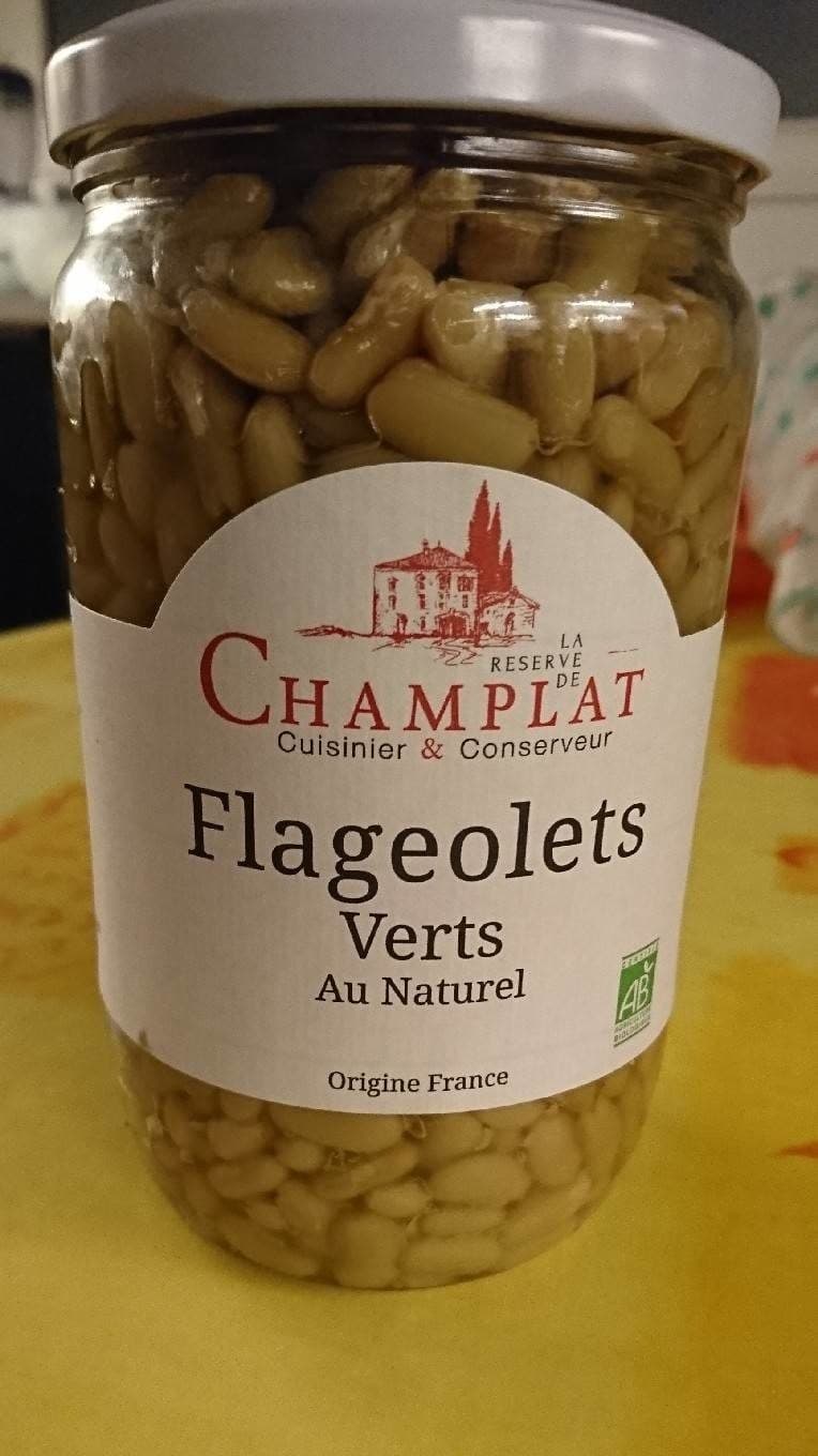 La reserve de champlat Flageolets Verts Au Naturel packshot