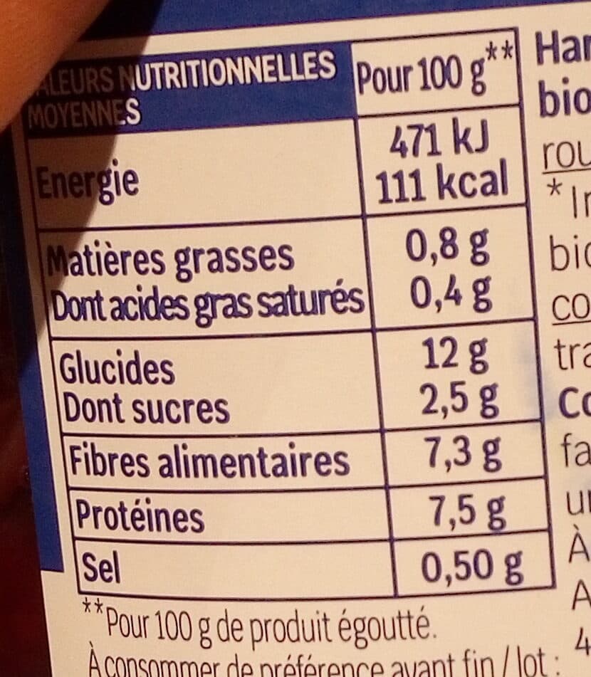Biocoop Haricots rouges au naturel 280g ne packshot