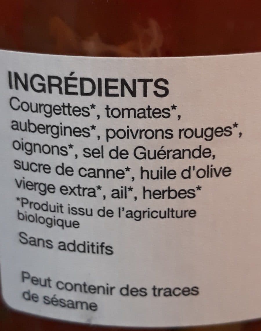 CHAMPLAT Ratatouille Niçoise packshot