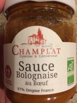 Champlat Sauce Bolognaise Au Boeuf (25%) packshot