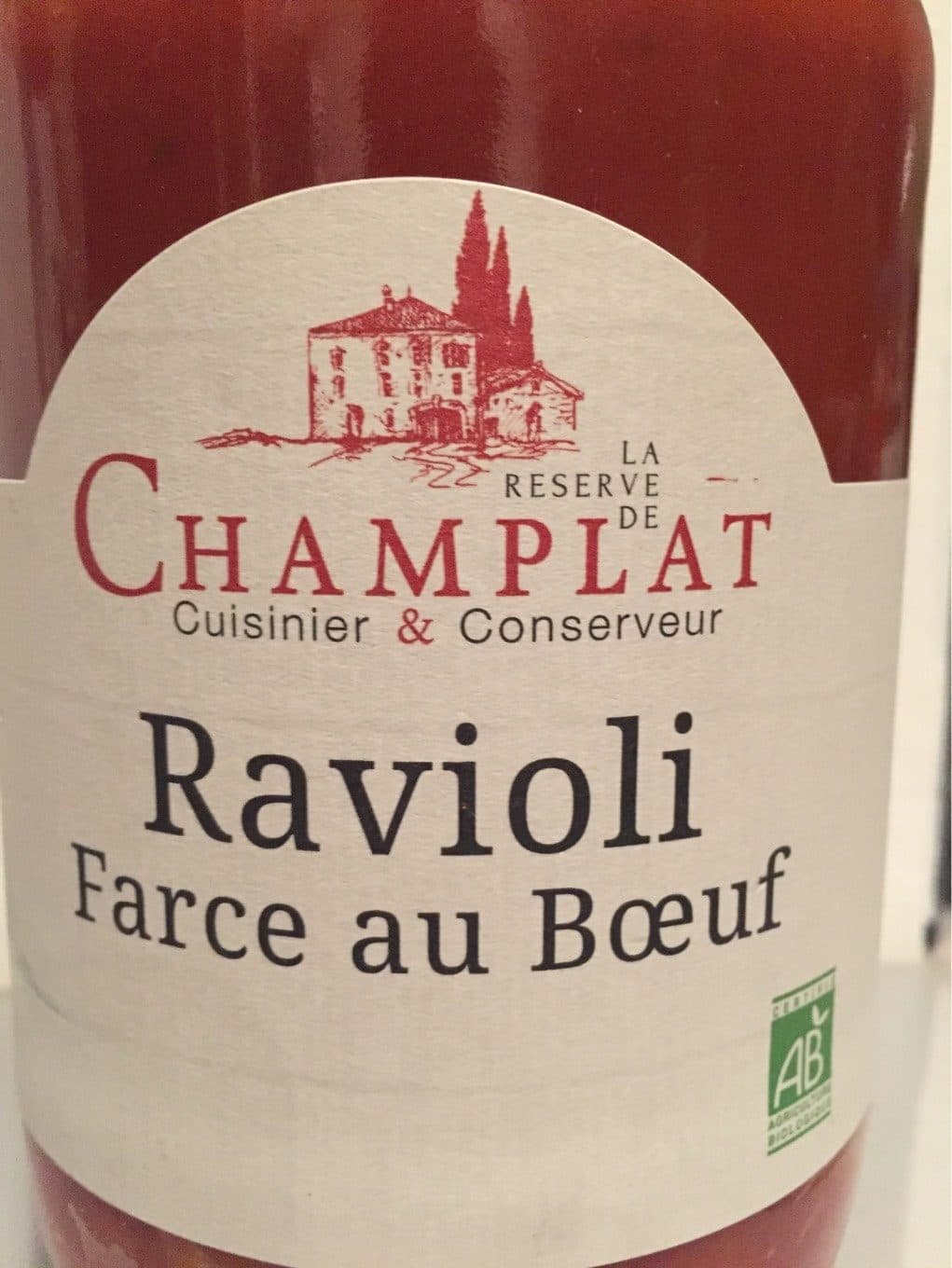 La reserve de champlat Ravioli Au Boeuf packshot