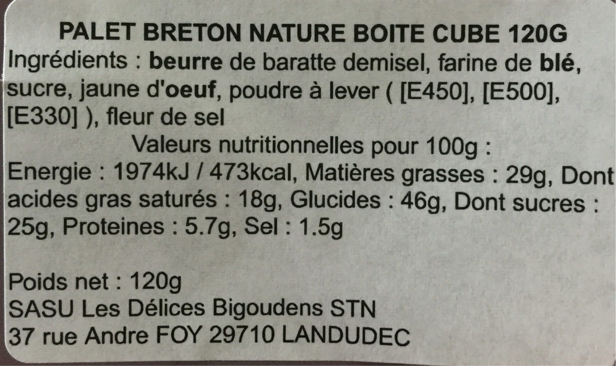 Delices Bigoudens Palets bretons packshot