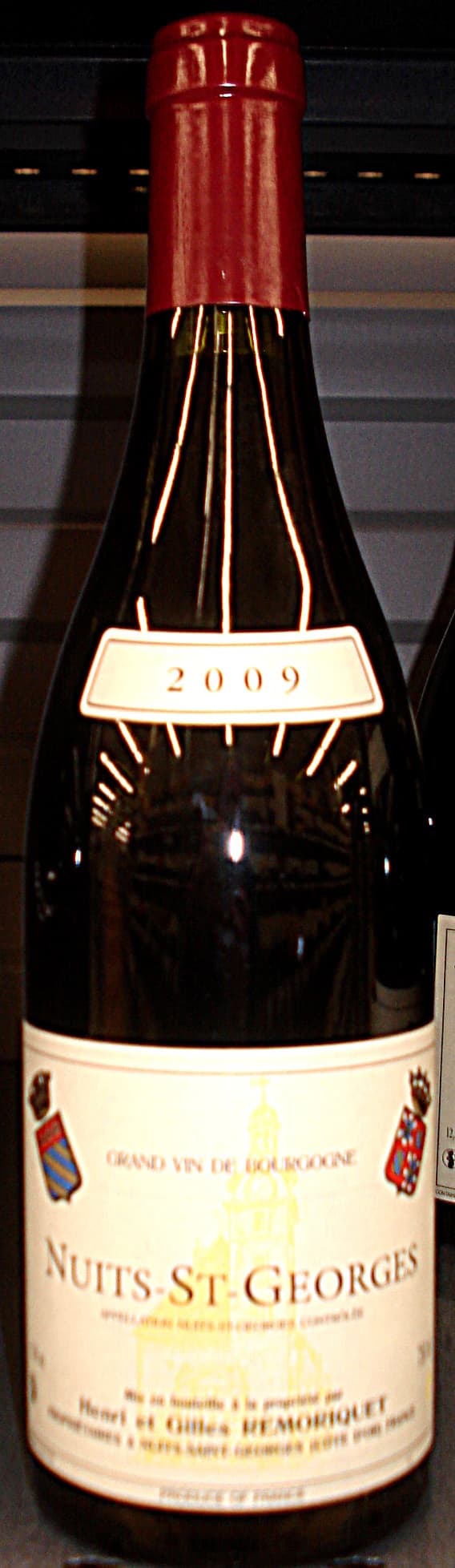 Henri et Gilles Remoriquet Nuits St-Georges 2009 packshot