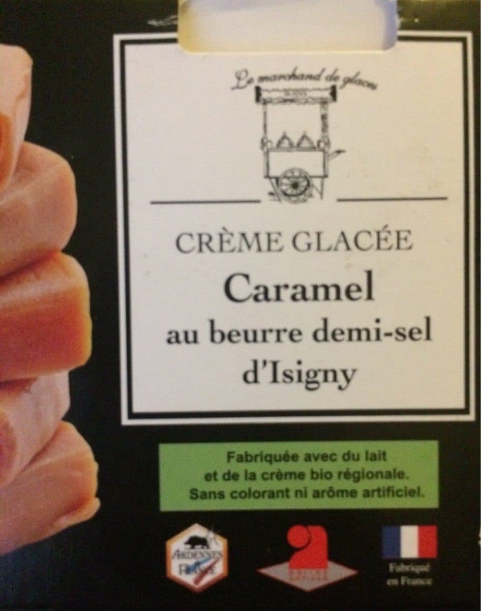 Open Food Facts Creme glace caramel packshot