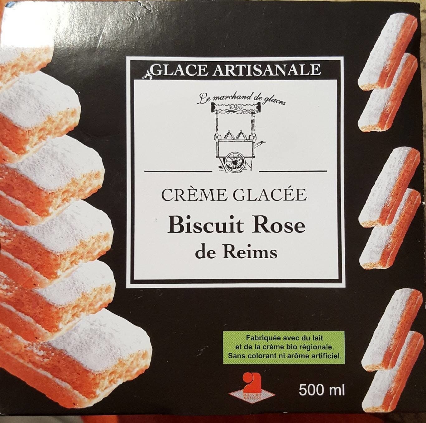 Le Marchand de Glaces Glace Biscuit Rose de Reims packshot