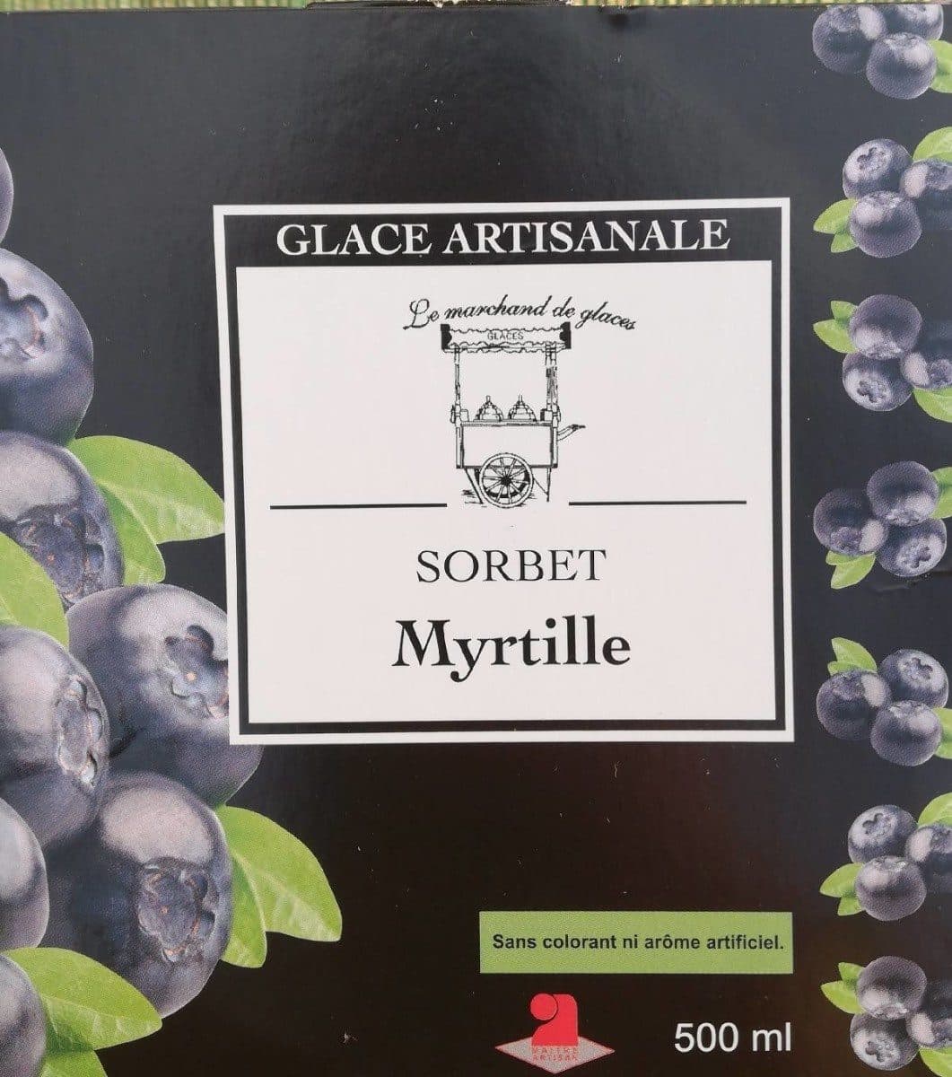 Le Marchand de Glaces Sorbet mrytille packshot